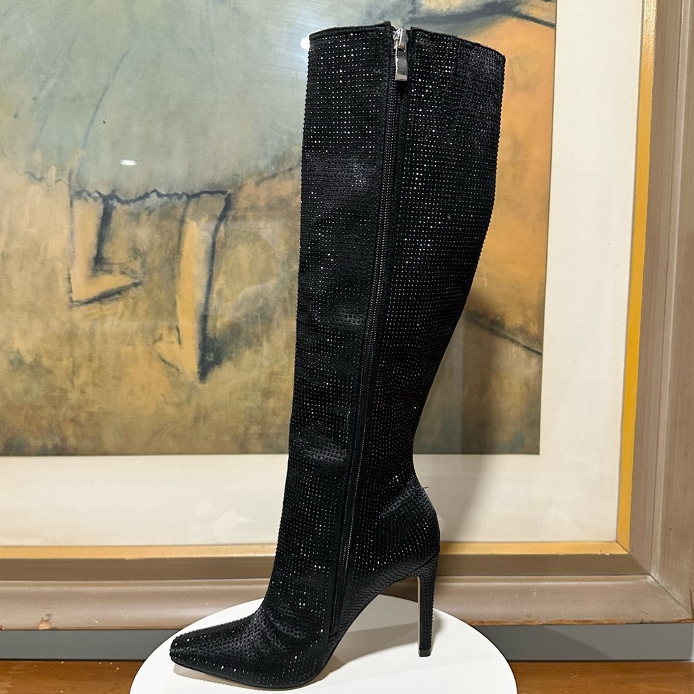 🌸LADY COUTURE🌸 Diamond Black Boot Size: 5 - Picture 6 of 16
